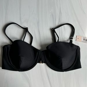 NEW! The Shoreline Underwire Bikini Top - Sea Urchin size 4 black